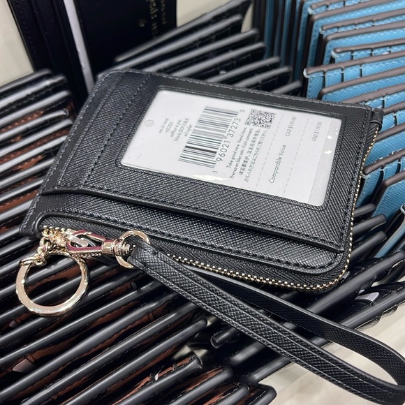 Kate Spade Schuyler Small Card Holder Wristlet
Black 
NWT - Picture 4 of 16